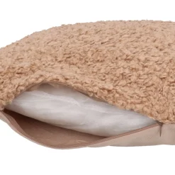 Stijlvol Zandkleurig Teddy Sierkussen