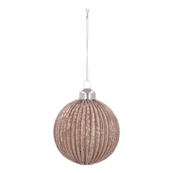 Stijlvolle Champagnekleurige Kerstbal Met Diepte