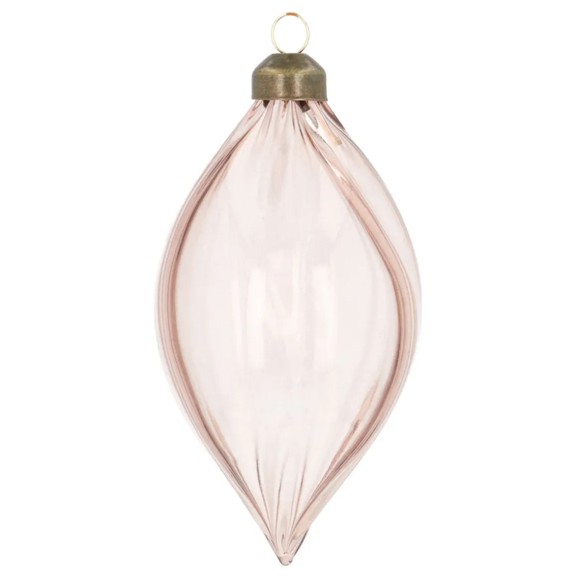 Taupe Kerstpegel Met Elegante Swirls