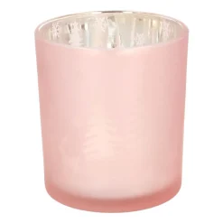 Theelichthouder Met Deco 8 Cm Roze