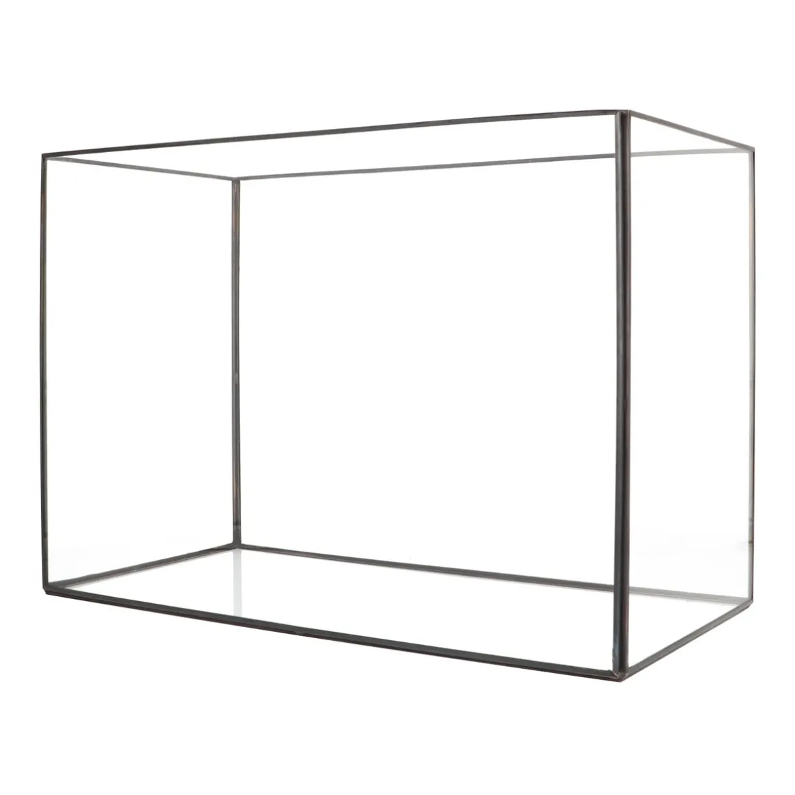 Tijdloze Glazen Decoratiebak Met Metaal