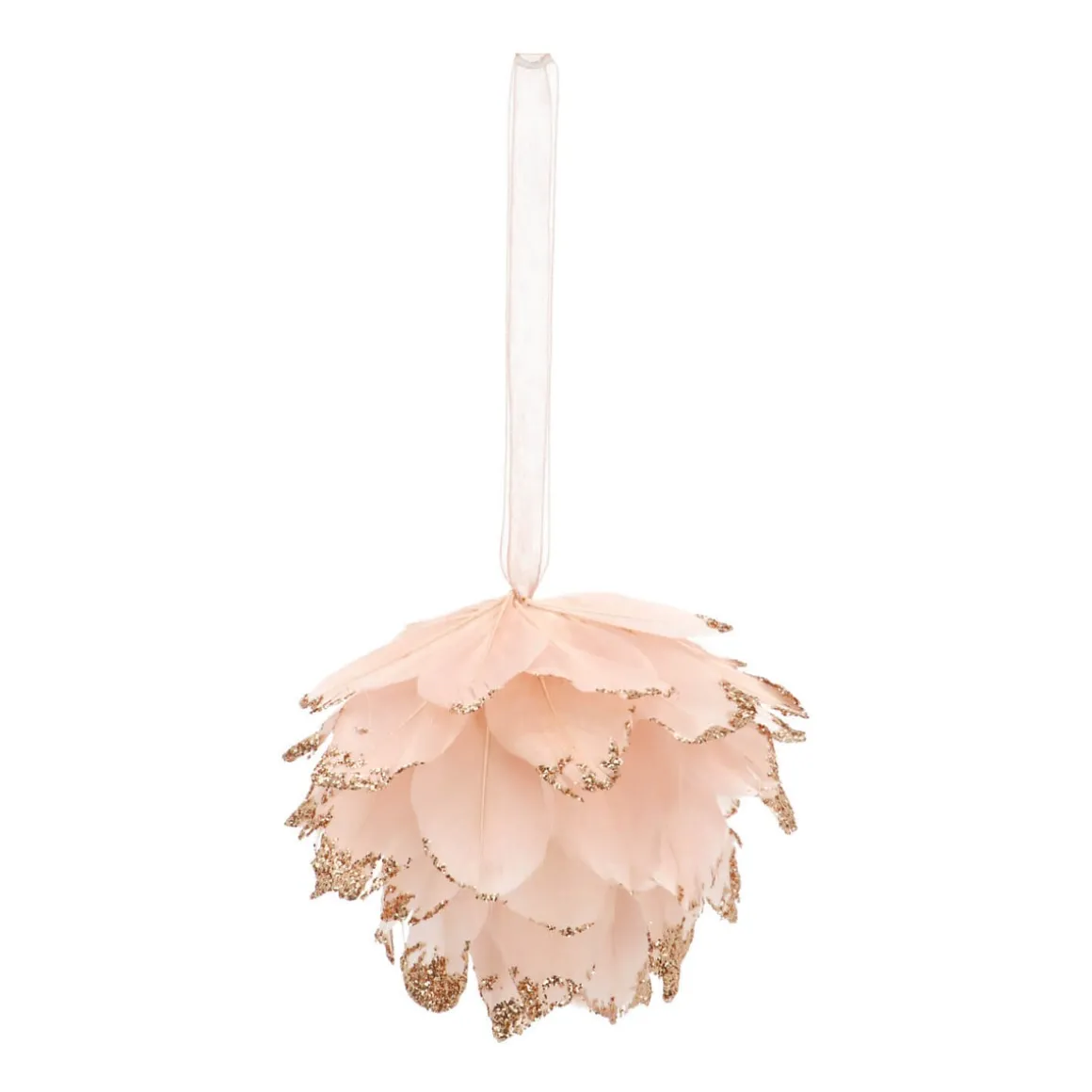 Veren Kerstbal Roze 9cm