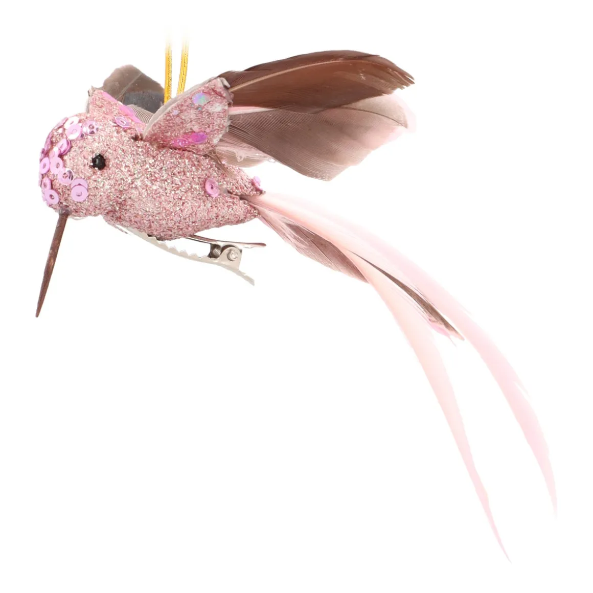 Vrolijke Roze Kolibrie Kersthanger