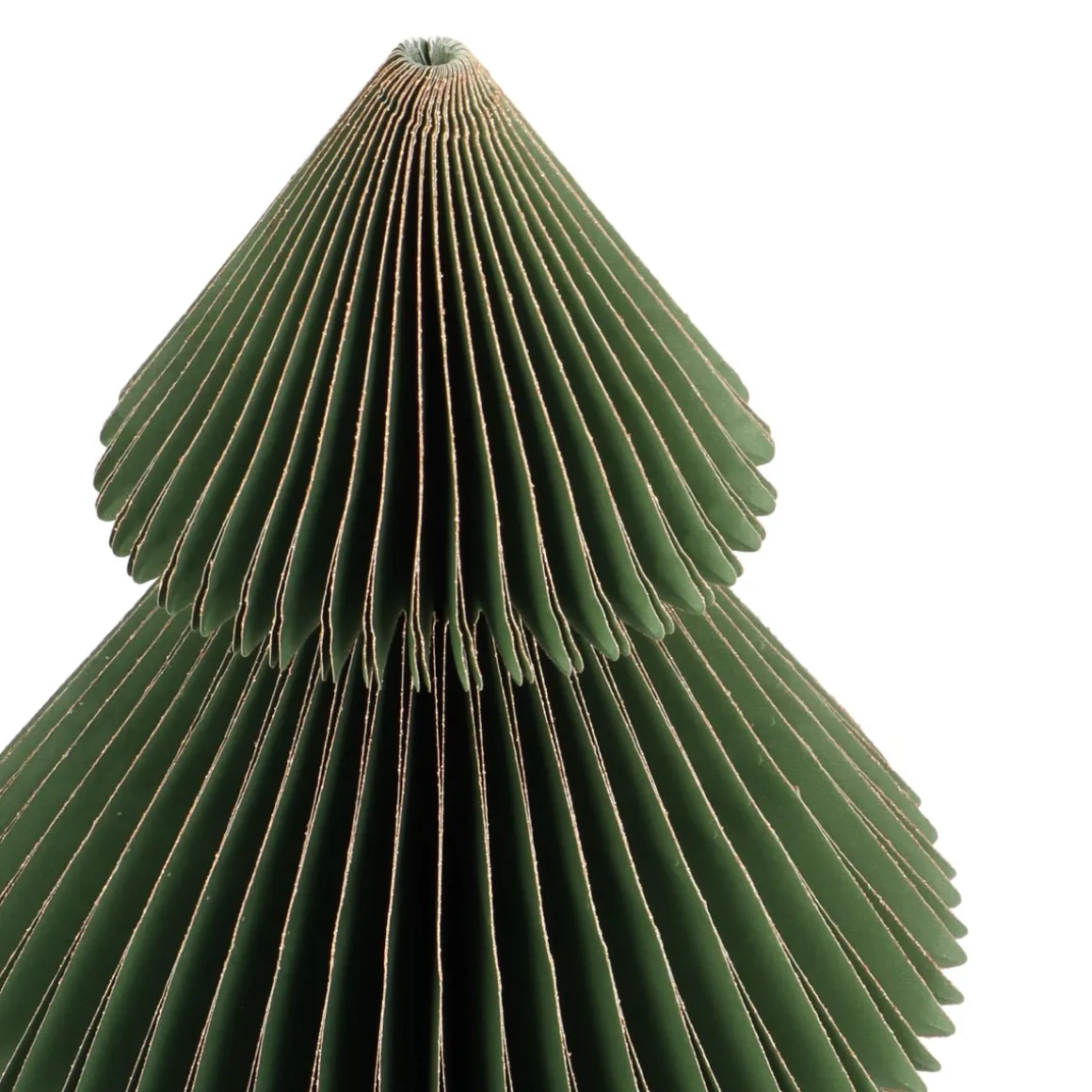 Warme Groene Papieren Glitterkerstboom