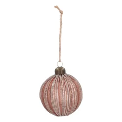Warme Koperen Craquelé Kerstbal