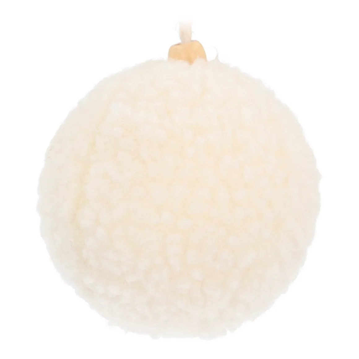 Warme Witte Teddy Kerstbal
