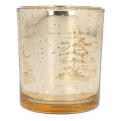 Waxinelichthouder Bomen | 10 Cm | Goud