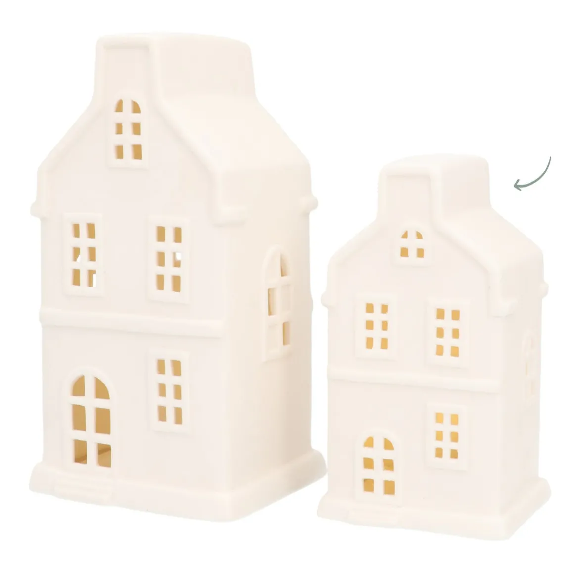 Wit Grachtenpandje Met Warm LED-licht