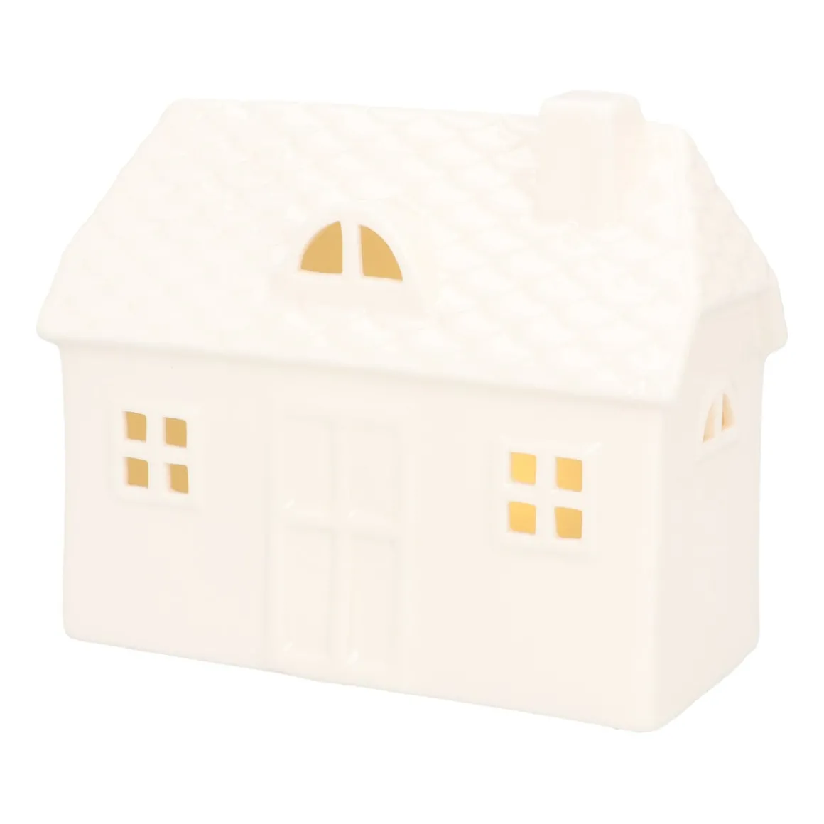 Wit Porseleinen Huisje Met LED-licht