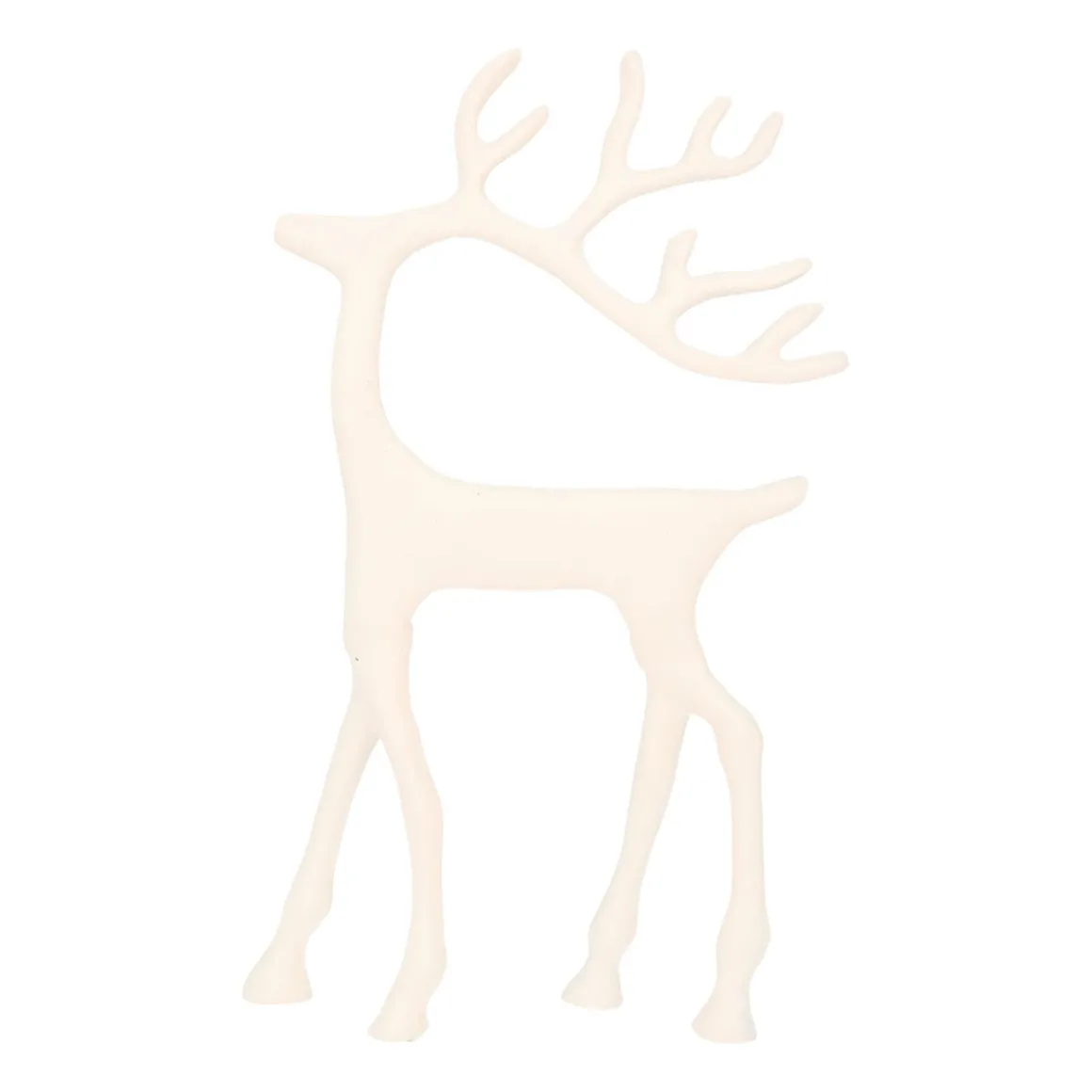 Wit Rendier Met Sierlijk Gewei