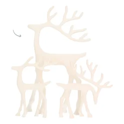 Wit Rendier Met Sierlijk Gewei