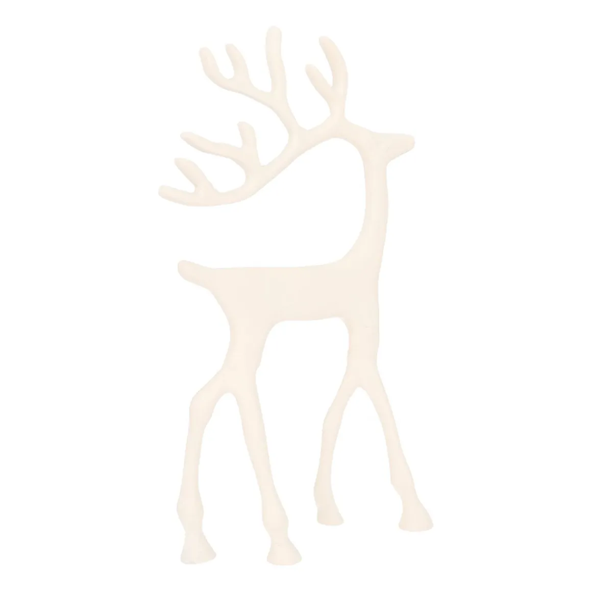 Wit Rendier Met Sierlijk Gewei