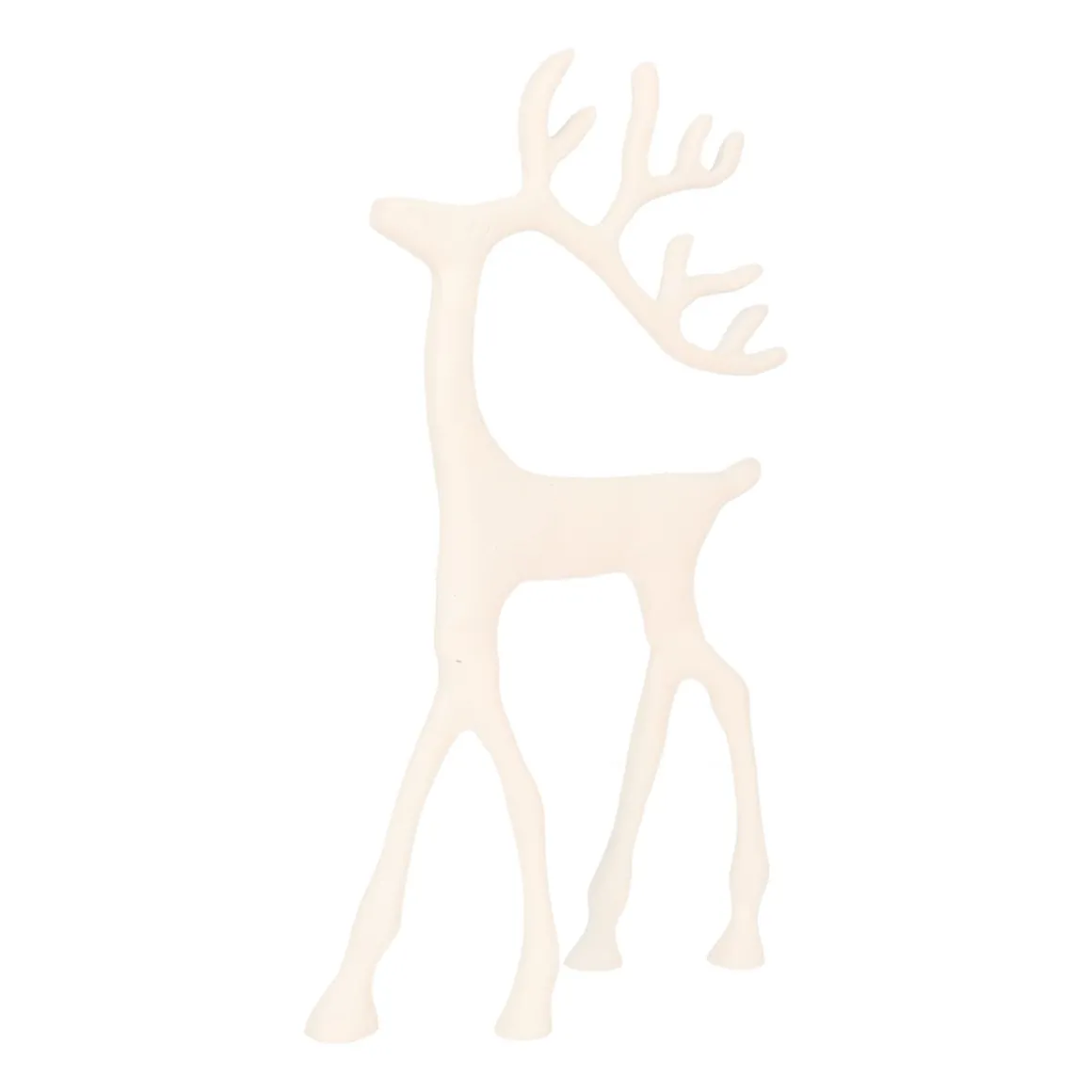 Wit Rendier Met Sierlijk Gewei