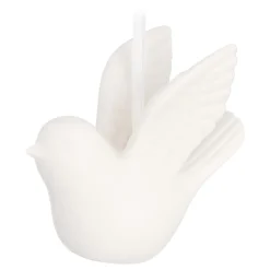 Witte Duif Kersthanger Van Porselein