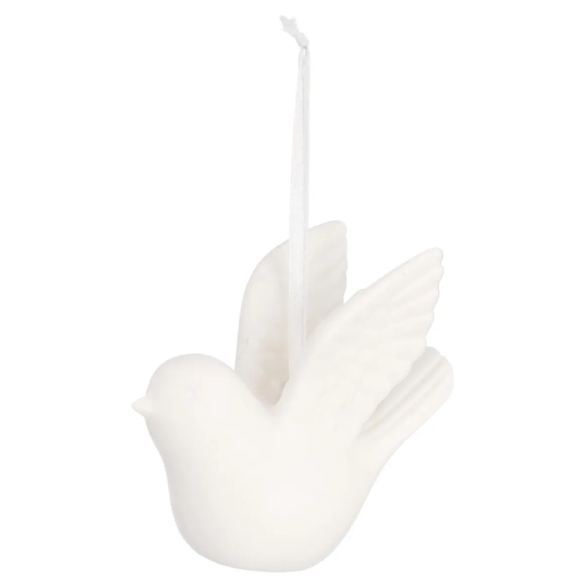 Witte Duif Kersthanger Van Porselein