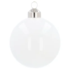 Witte Kerstbal 'Calories Don't Count'