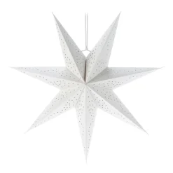 Witte Papieren Decoratiester 45 Cm