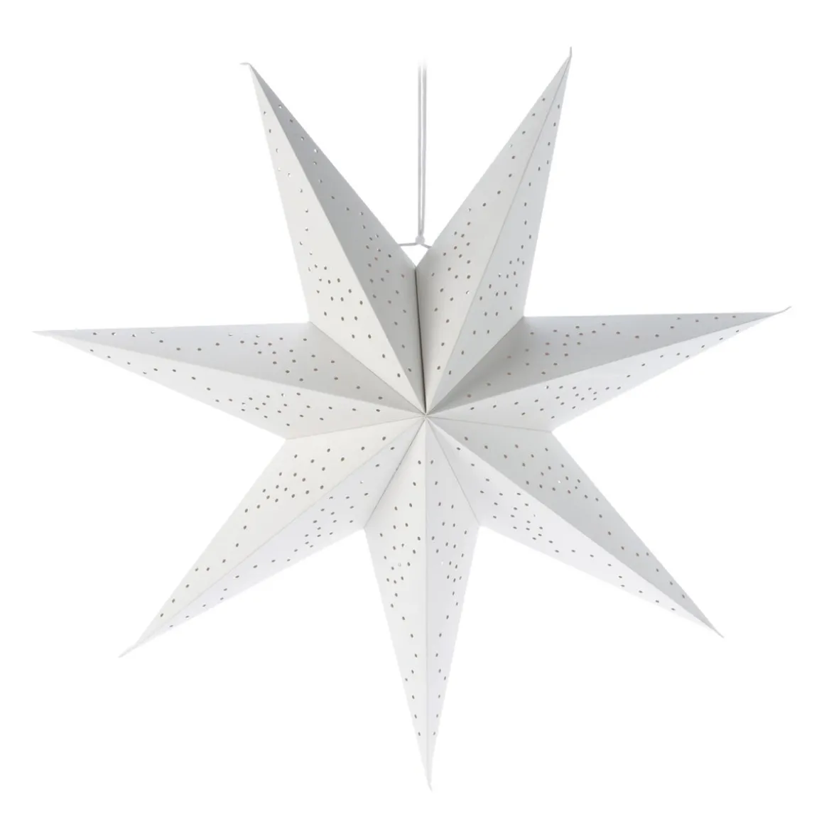 Witte Papieren Decoratiester 60 Cm