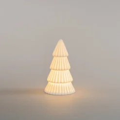 Witte Porseleinen LED-kerstboom