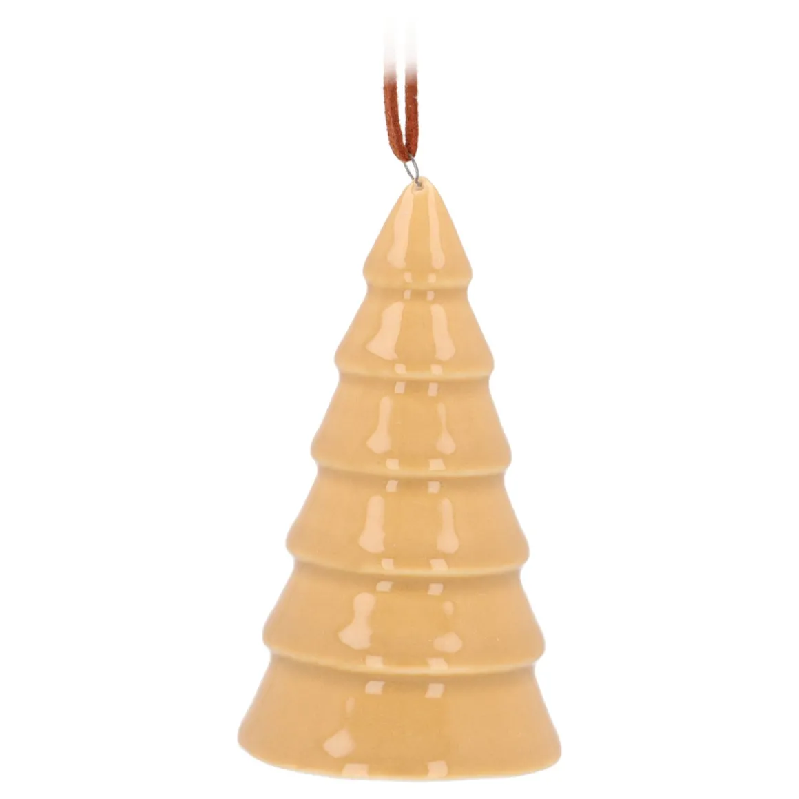 Zandkleurige Porseleinen Kersthanger Van Boom