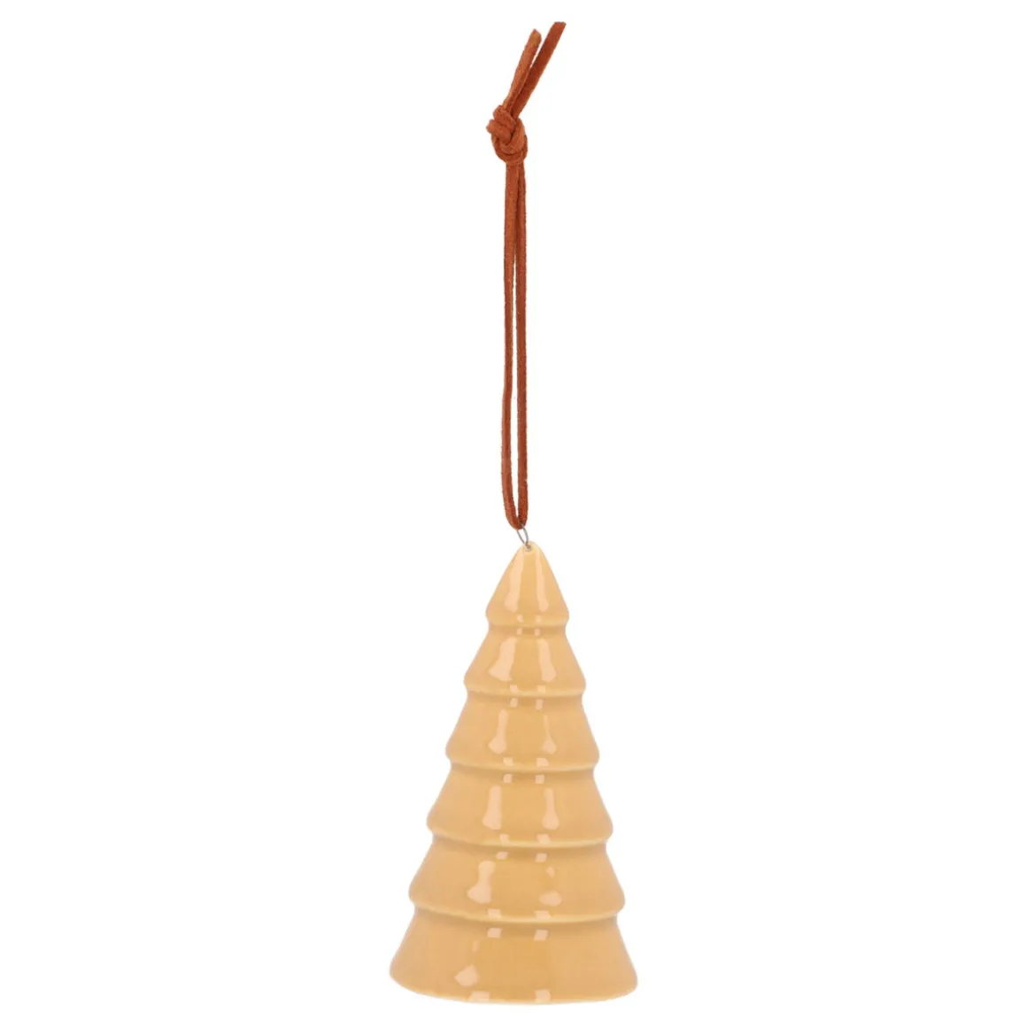 Zandkleurige Porseleinen Kersthanger Van Boom