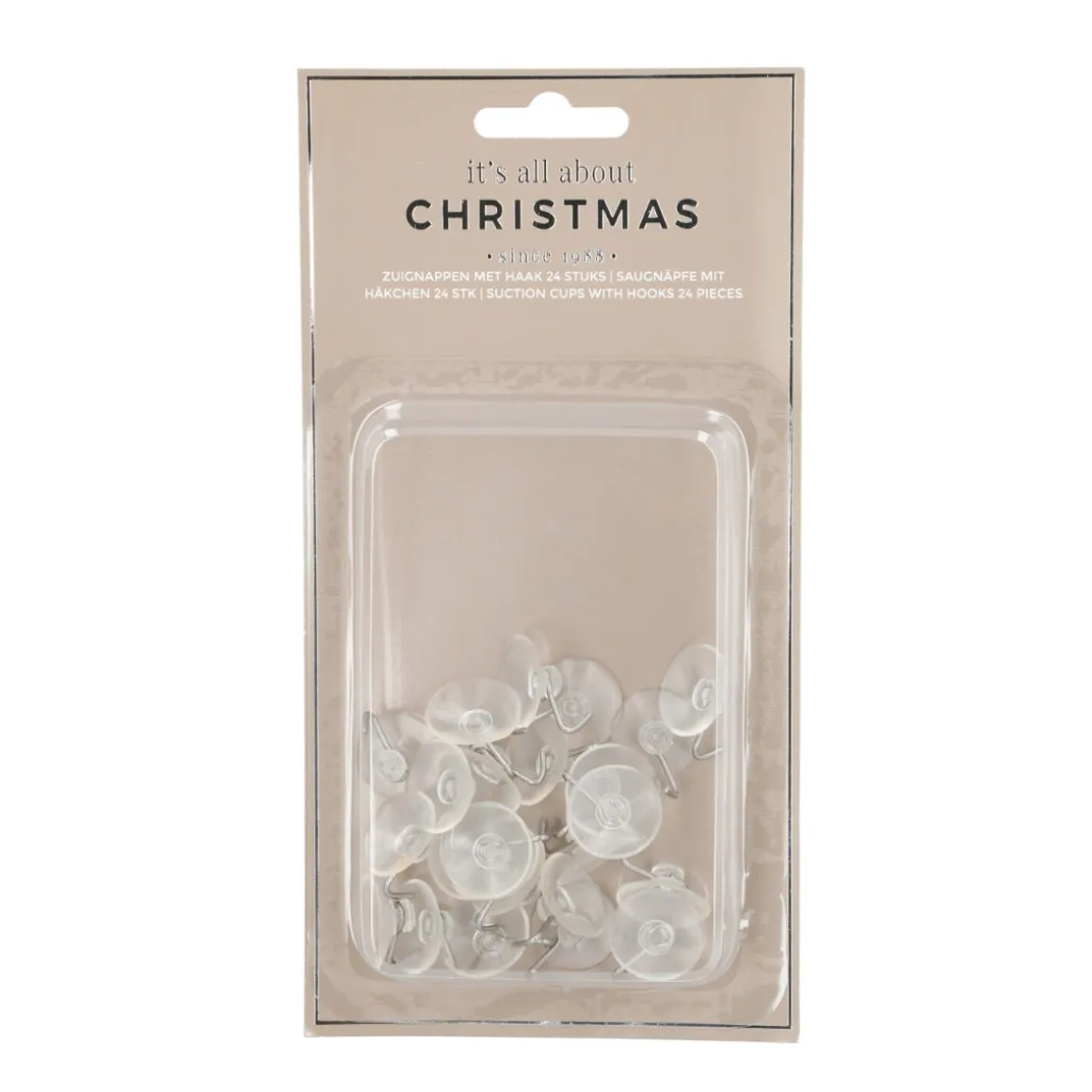 Zuignappen Met Haakje 2cm 24 Stuks