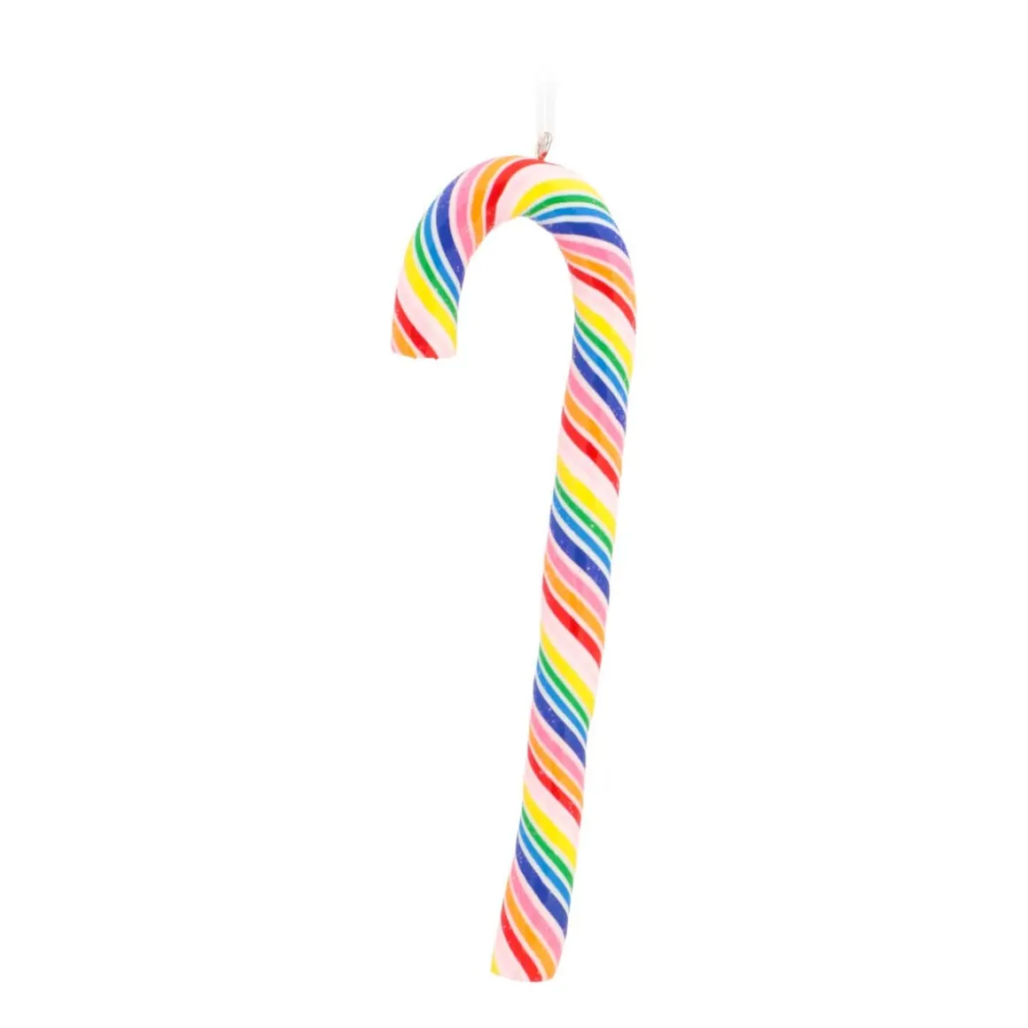 Zuurstok Kersthanger Klei | Multikleur | Handgemaakt | 14 Cm