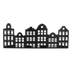 Zwart Grachtenpand Voor Waxinelichtjes