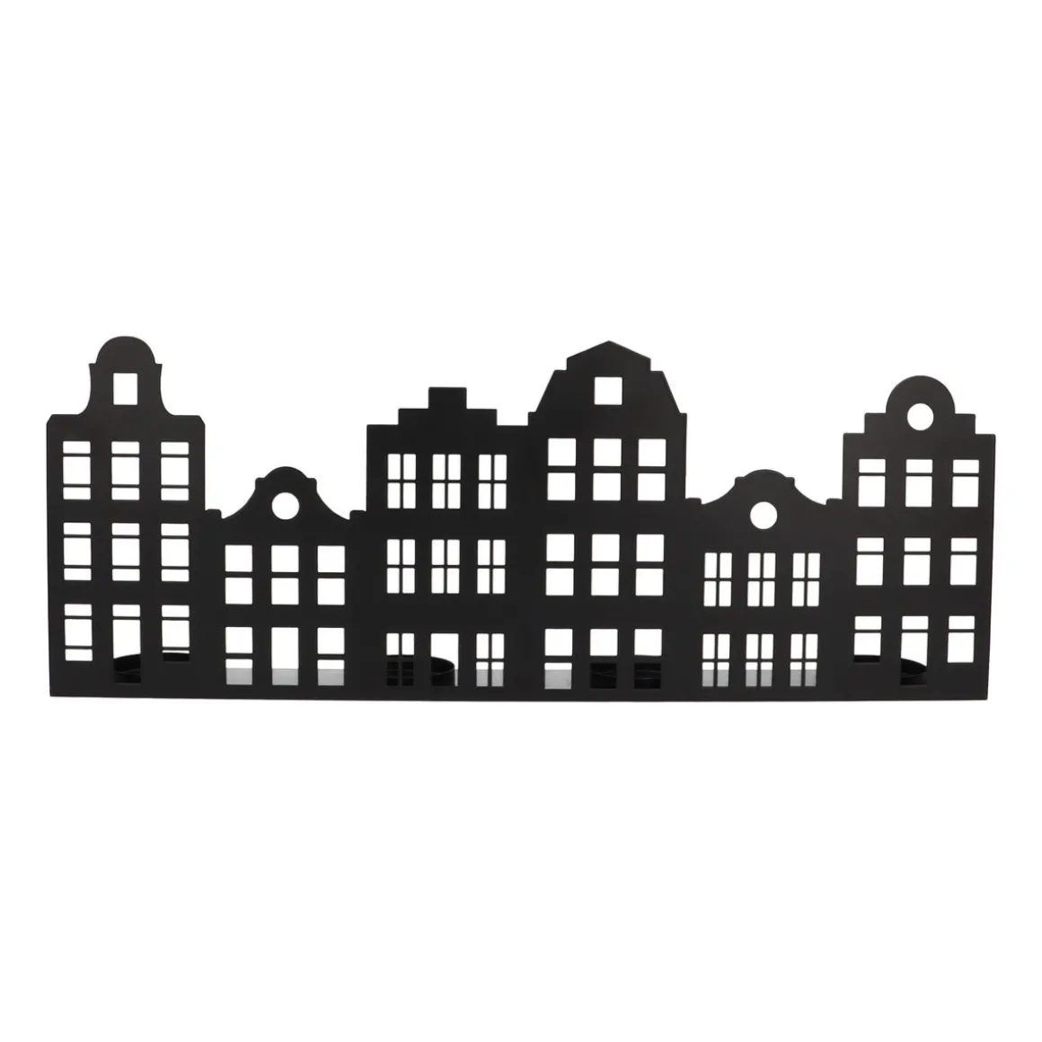 Zwart Grachtenpand Voor Waxinelichtjes