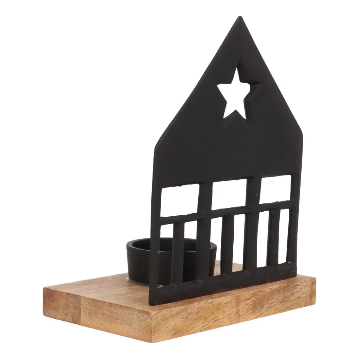 Zwart Huisje Voor Knusse Theelichtjes