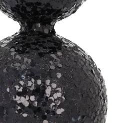 Zwarte Glitterpiek Van Glas